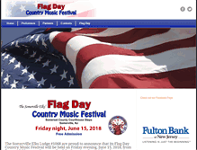 Tablet Screenshot of flagdayfestival.org